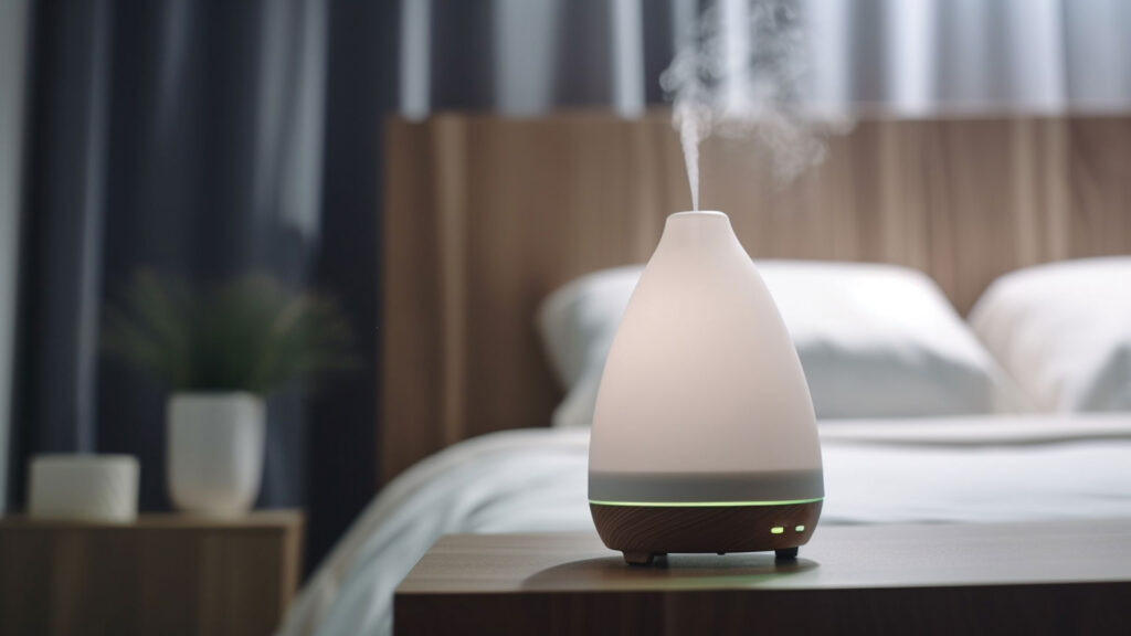 Humidifier in room.