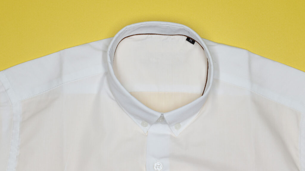 White Round Neckline Shirt.